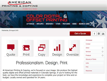 Tablet Screenshot of printcos.com
